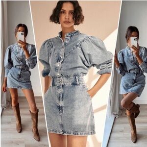 Mango Denim Dress —NWOT